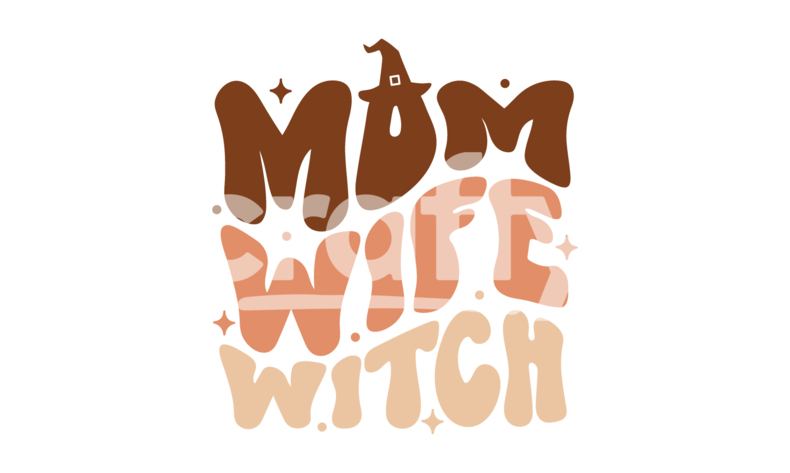 Mom Wife Witch Retro Halloween Svg Crafty