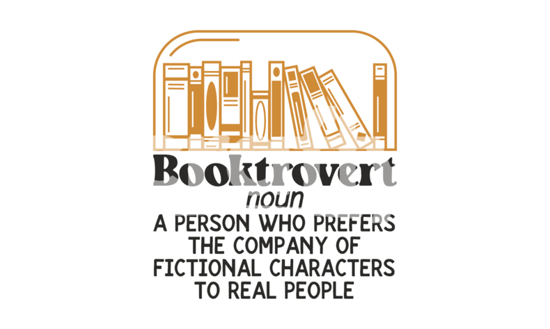 Booktrovert Definition | Book Lover SVG | Crafty