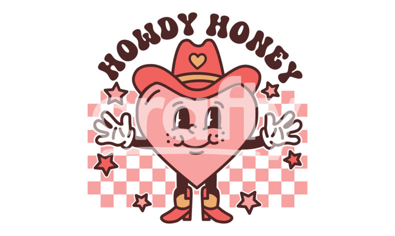 Howdy Honey | Western Valentine SVG | Crafty