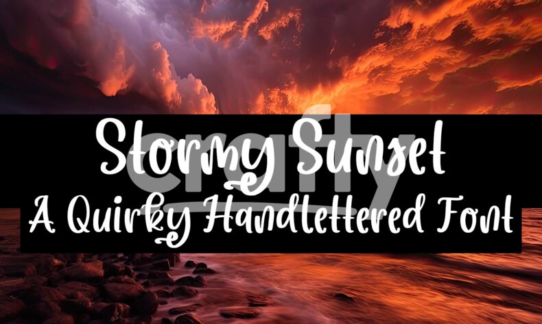 Sans-serif font for stormy weather
